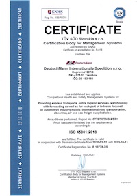 ISO Certificate 45001 2018 GB TV resize